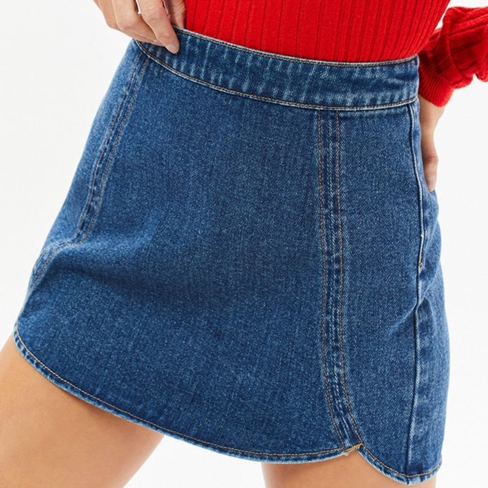 PacSun Tulip denim zipup jean skirt